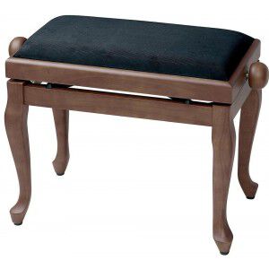 Ława do pianina Deluxe Classic Drzewo orzechowe mat Powłoka, czarny GEWA