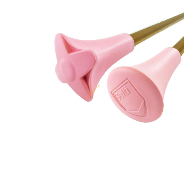 Pałka pałeczka baton mażoretkowa twirlingBELTI PMT1G NIKIEL ZŁOTY różowa