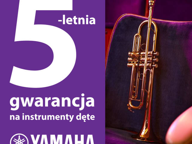 5-letnia gwarancja na instrumenty dęte Yamaha